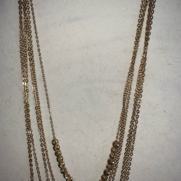 Woman multi layered chain necklace - Picture 2 of 6